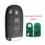M3N40821302 ID46 PCF7945/53A 433MHz 2/3/4/5BTN Replacement Car Remote Key For Jeep Grand Cherokee Dodge Chrysler RAM SRT Hellcat